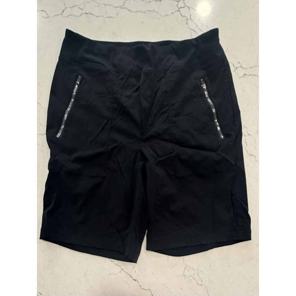 Athleta Women's Shorts Black Size 12 Inseam 9 Stretch Nylon Blend